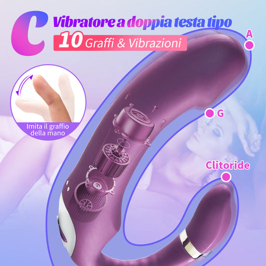 Heating Vibrator Clit Rubbing Massager