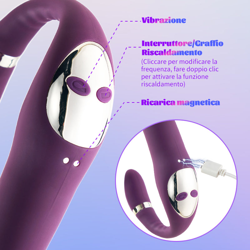 Heating Vibrator Clit Rubbing Massager